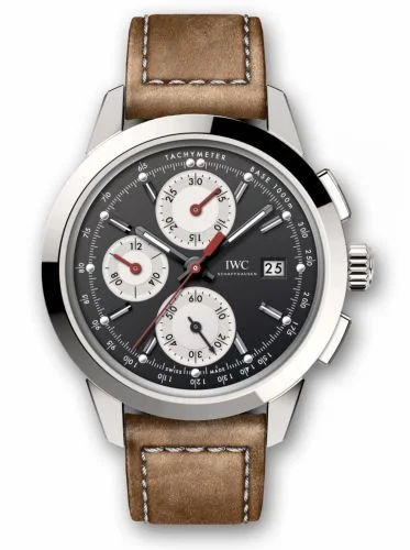 IWC Ingenieur Chronograph Custom Stainless Steel / Black-Silver-Red / Calf IW3808-CA (IW3808CA)